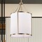 Nuvo Easton 3-Light Pendant - Burnished Brass Finish - White Linen Shade 60/7962 - alternate 4
